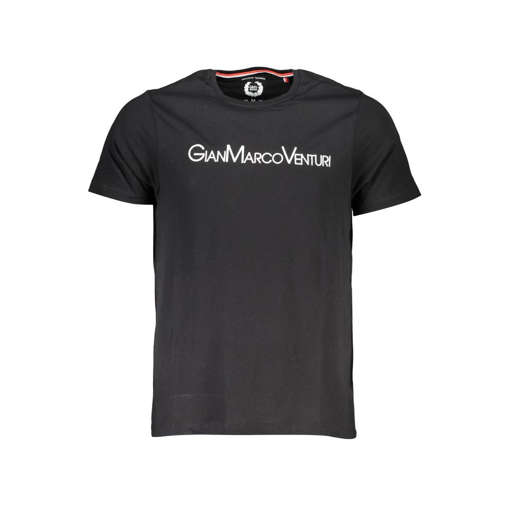 T-shirt en coton noir Gianmarco Venturi
