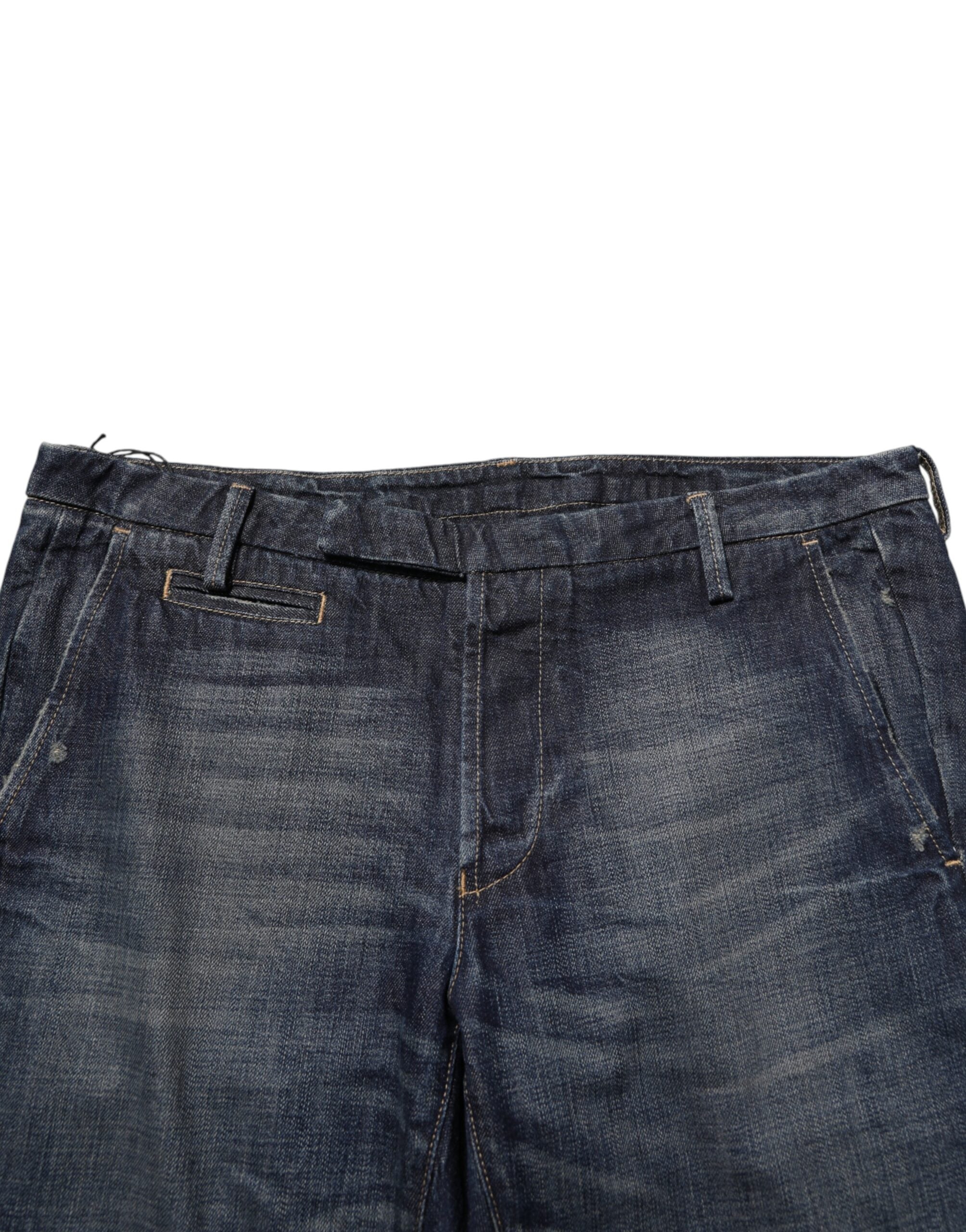 Brian Dales Dark Blue Washed Skinny Men Denim Trouser Jeans