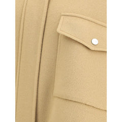 PINKO Double Wool-blend fabric Caban with high collar
