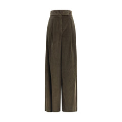 Max Mara Wide-Leg Velvet Pants