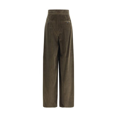 Max Mara Wide-Leg Velvet Pants