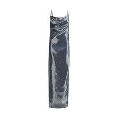 Coperni Ruched Sequin-Embellished Gown