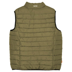 Suns Green Polyester Sleveless Jacket