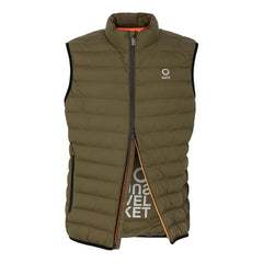 Suns Green Polyester Sleveless Jacket