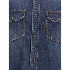Sacai Denim and satin Shirt