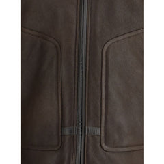Valstar Coburn aviator Jacket in waxed suede shearling