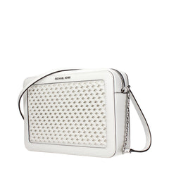 Michael Kors White Leather Crossbody Bags