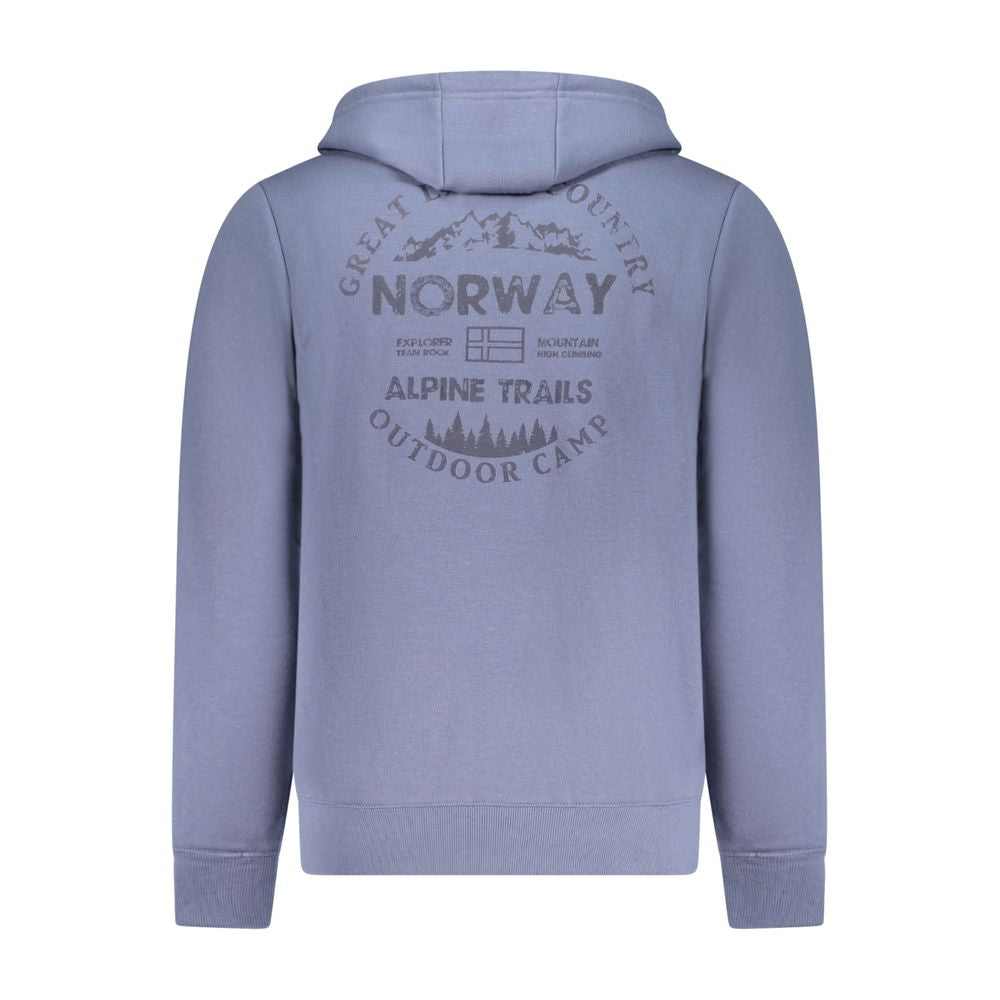 Sweat-shirt en coton bleu Norvège 1963