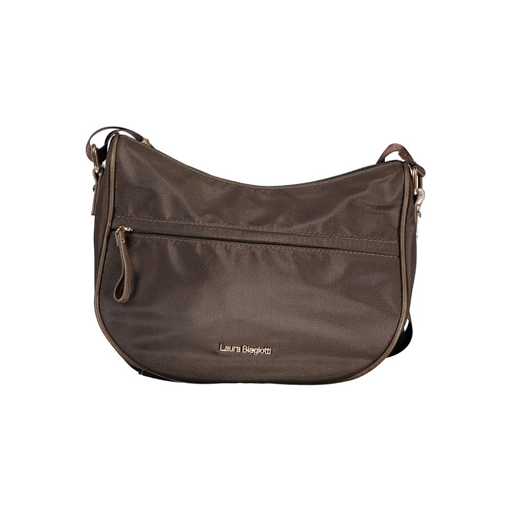 Laura Biagiotti braune Polyester-Damenhandtasche