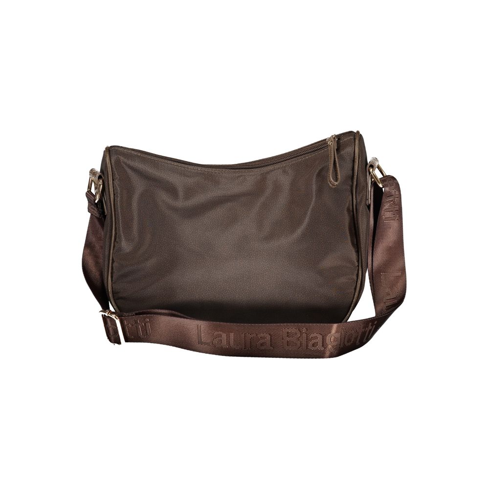 Laura Biagiotti braune Polyester-Damenhandtasche