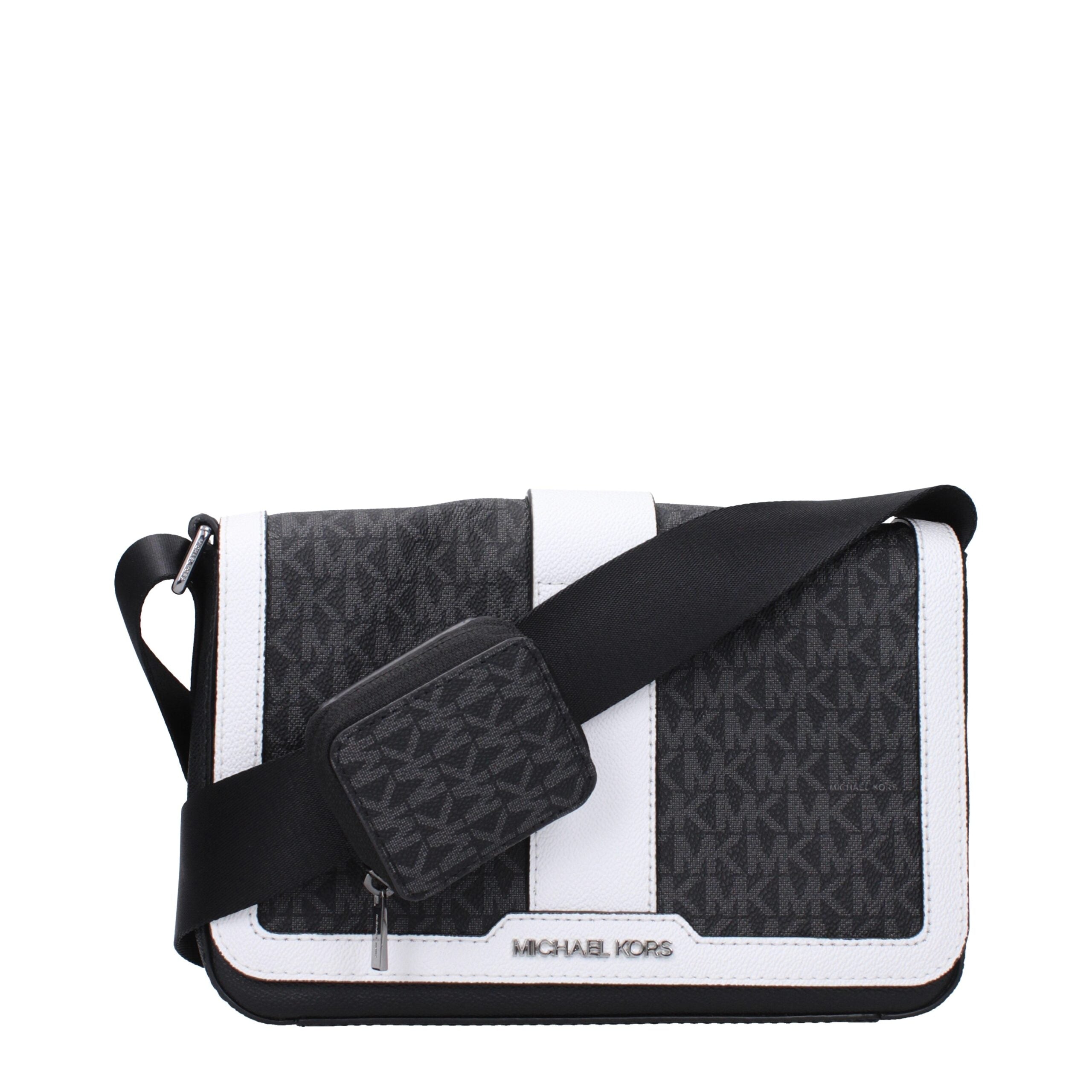 Michael Kors Black Fabric Crossbody Bags