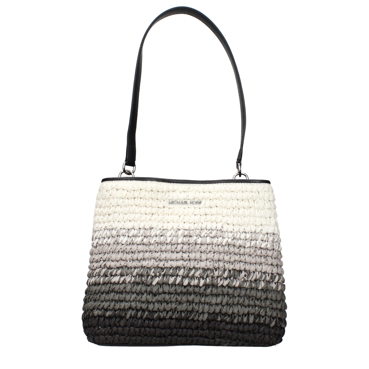 Michael Kors Black Raffia Shoulder Bags