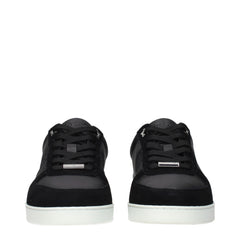 Jimmy Choo Black Leather Low Tops