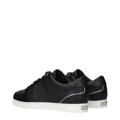 Jimmy Choo Black Leather Low Tops