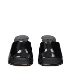 Jimmy Choo Black Leather Platforms