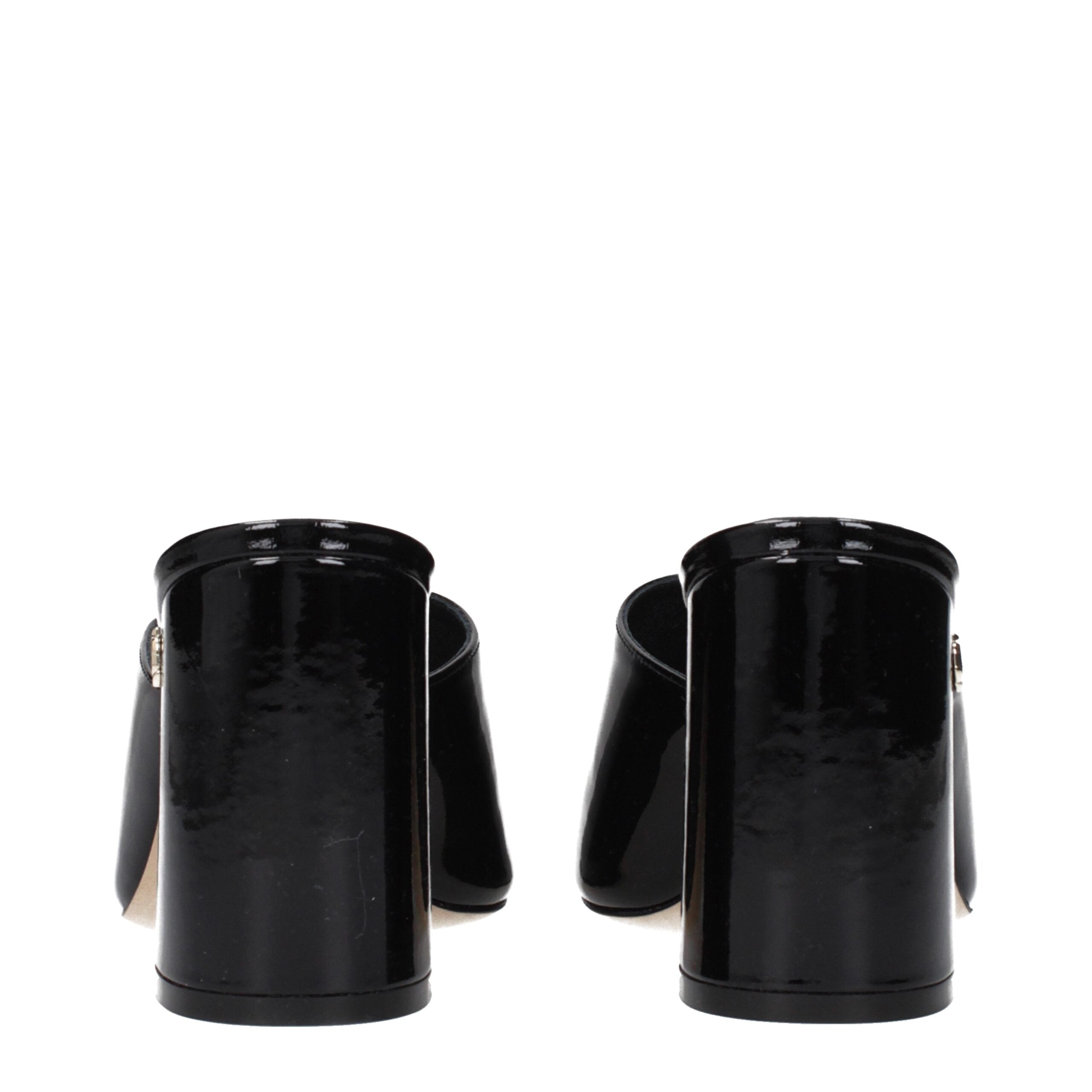 Jimmy Choo Black Leather Platforms