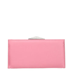 Jimmy Choo Pink Satin Clutch Bags