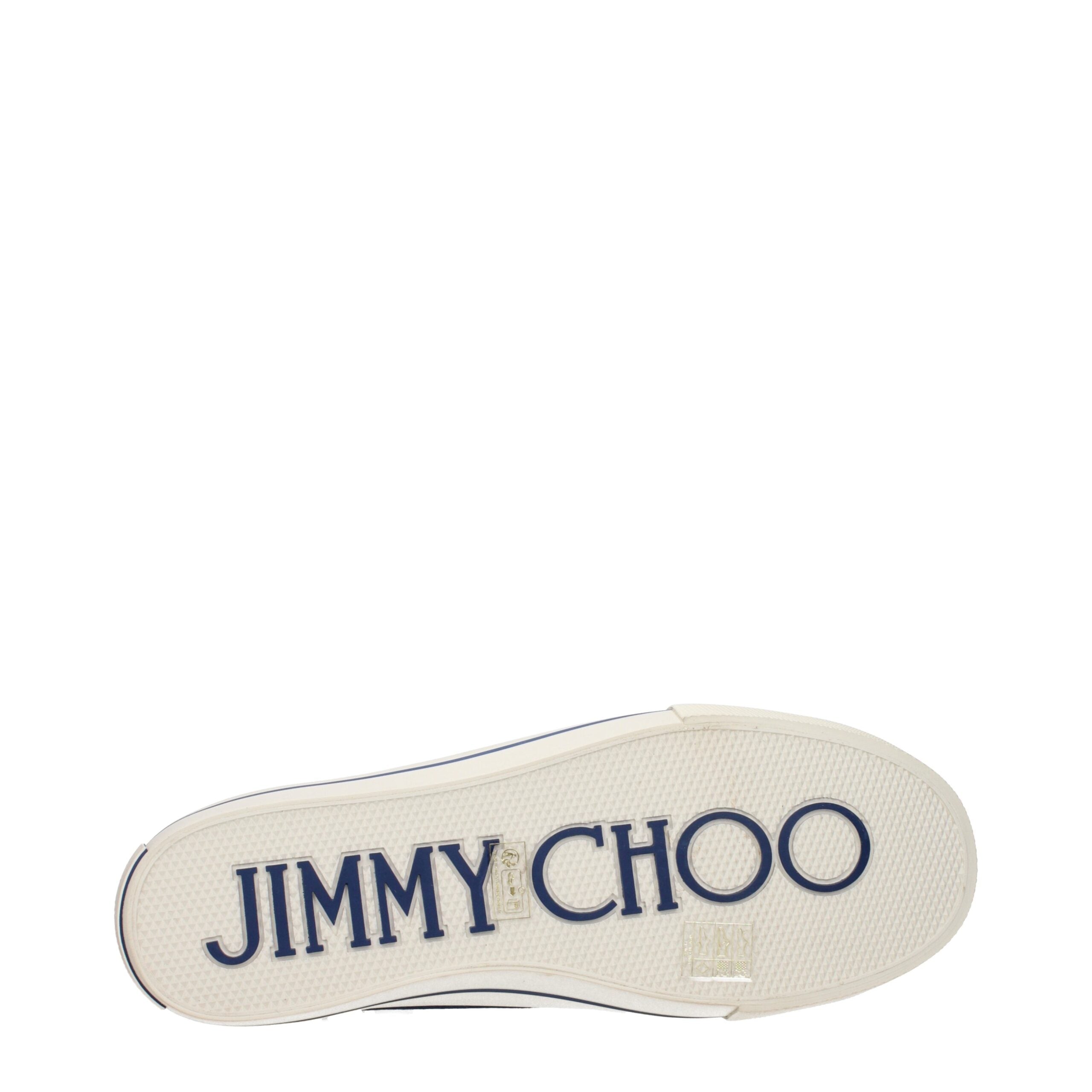 Jimmy Choo blaue Stoff-Sneaker