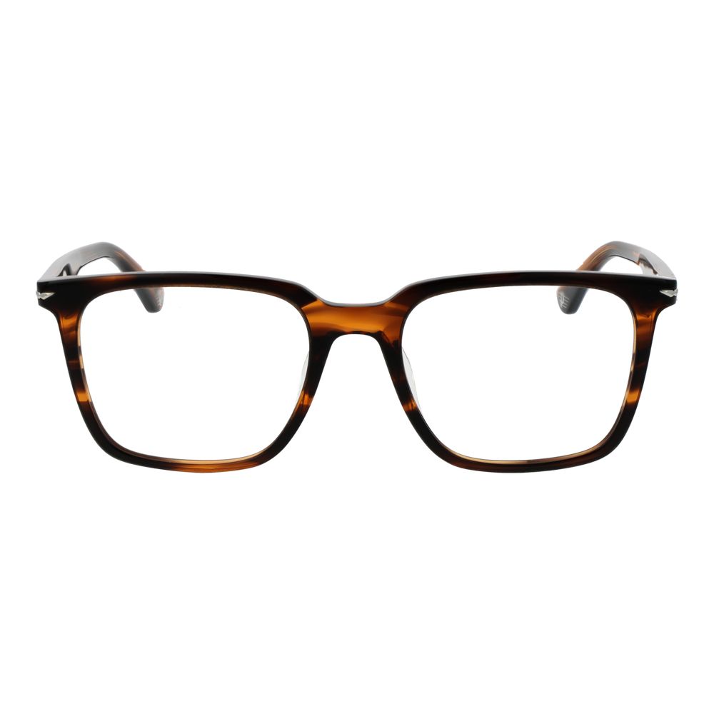 Monture de lunettes de police marron pour homme