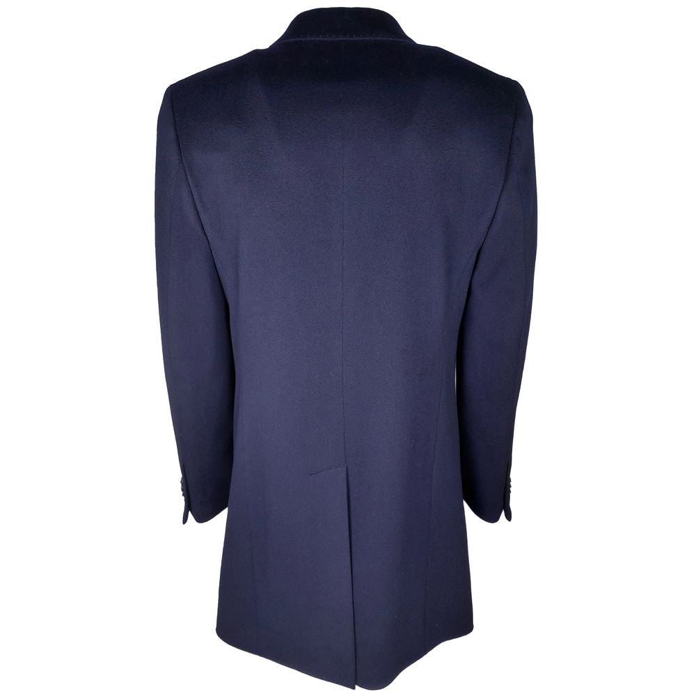 Made in Italy Blue Wool Coat