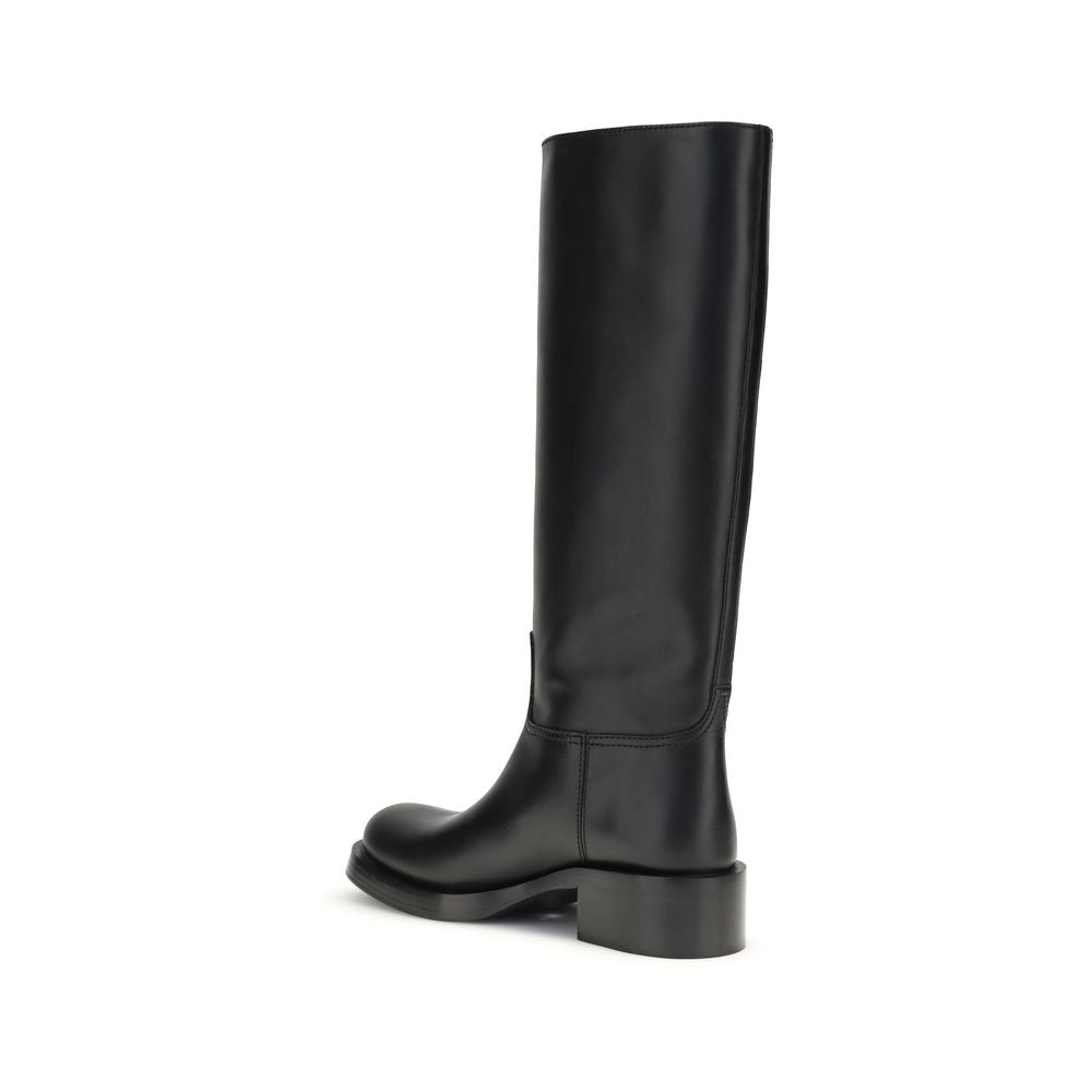 Prada High-Stiefel aus Leder