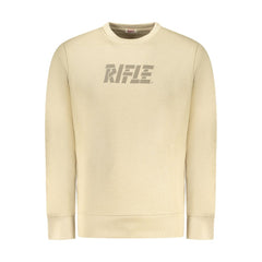Pull homme en coton beige fusil