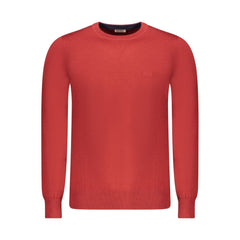 Pull en laine rouge fusil pour homme