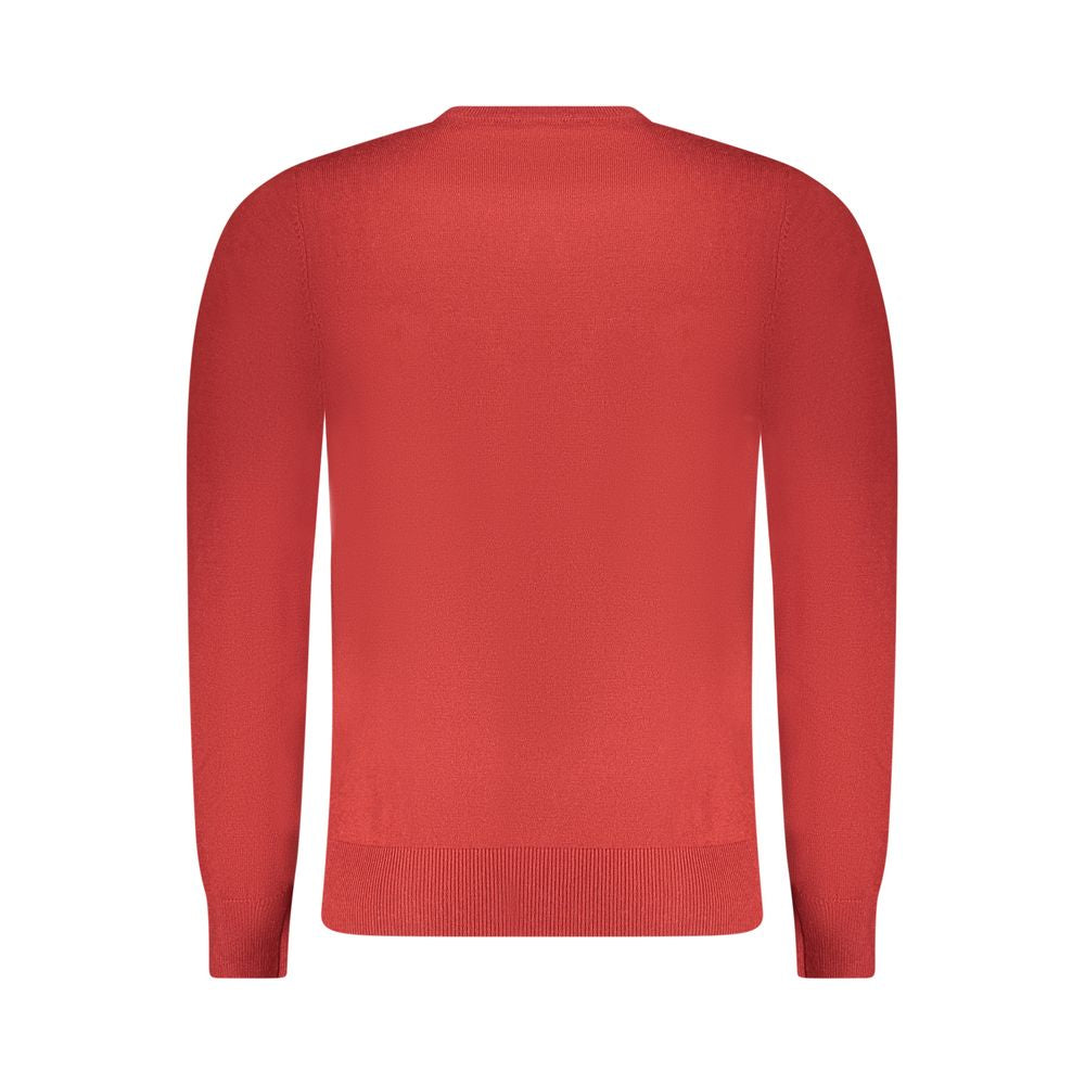 Pull en laine rouge fusil pour homme
