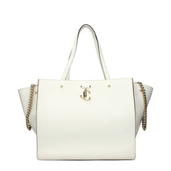 Jimmy Choo White Leather Shoulder Bags