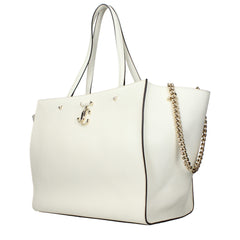Jimmy Choo White Leather Shoulder Bags