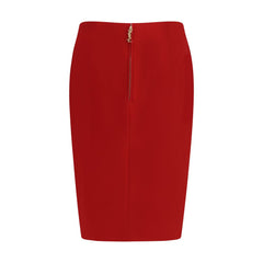 Saint Laurent Satin Pencil Skirt