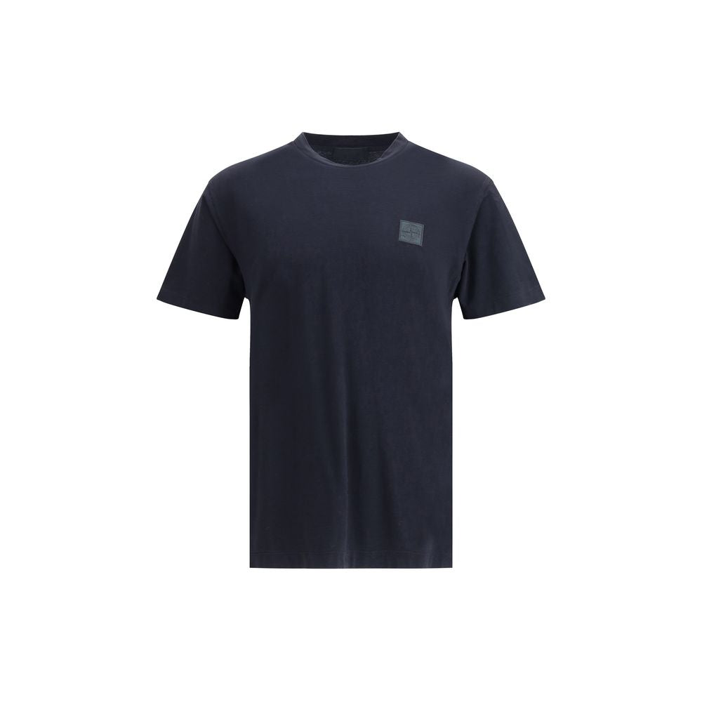T-shirt en coton bleu Stone Island