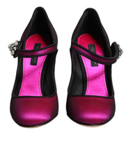 Dolce & Gabbana Pink Embellished High Heels Pumps Shoes