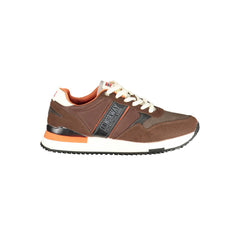 Baskets homme Norvège 1963 en polyester marron