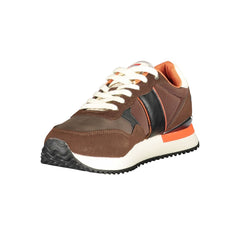 Baskets homme Norvège 1963 en polyester marron