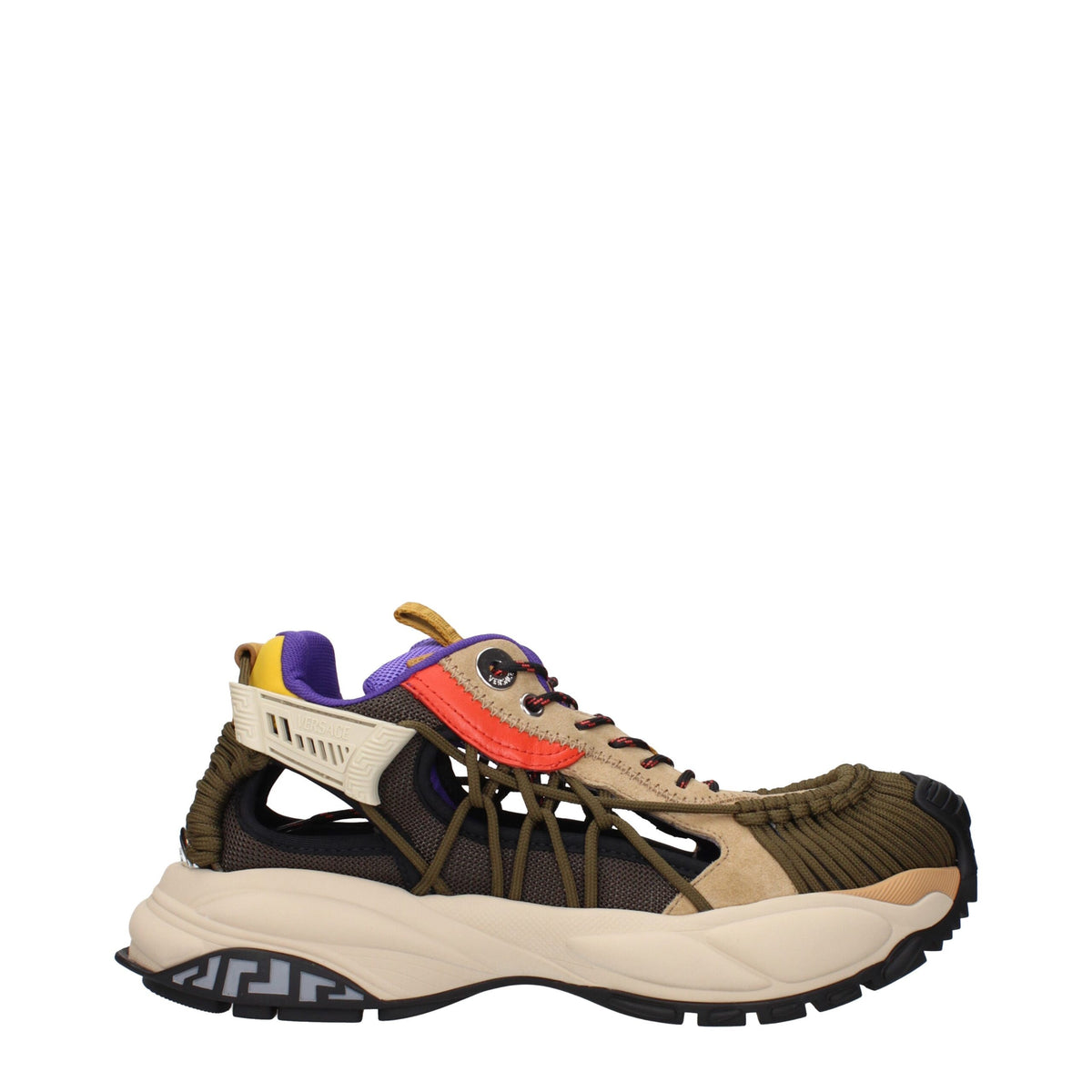 Versace Beige Leder-Sneaker