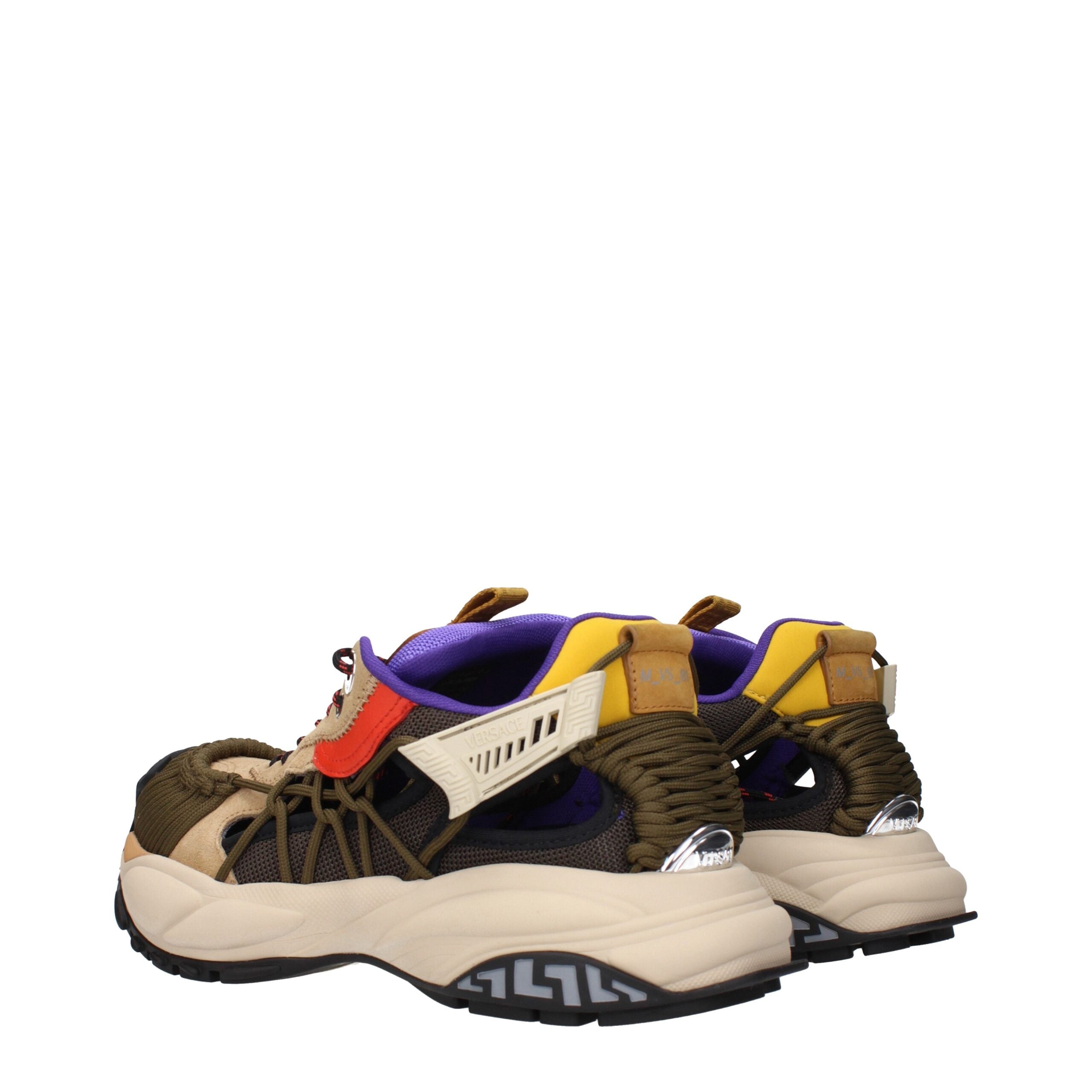 Versace Beige Leder-Sneaker