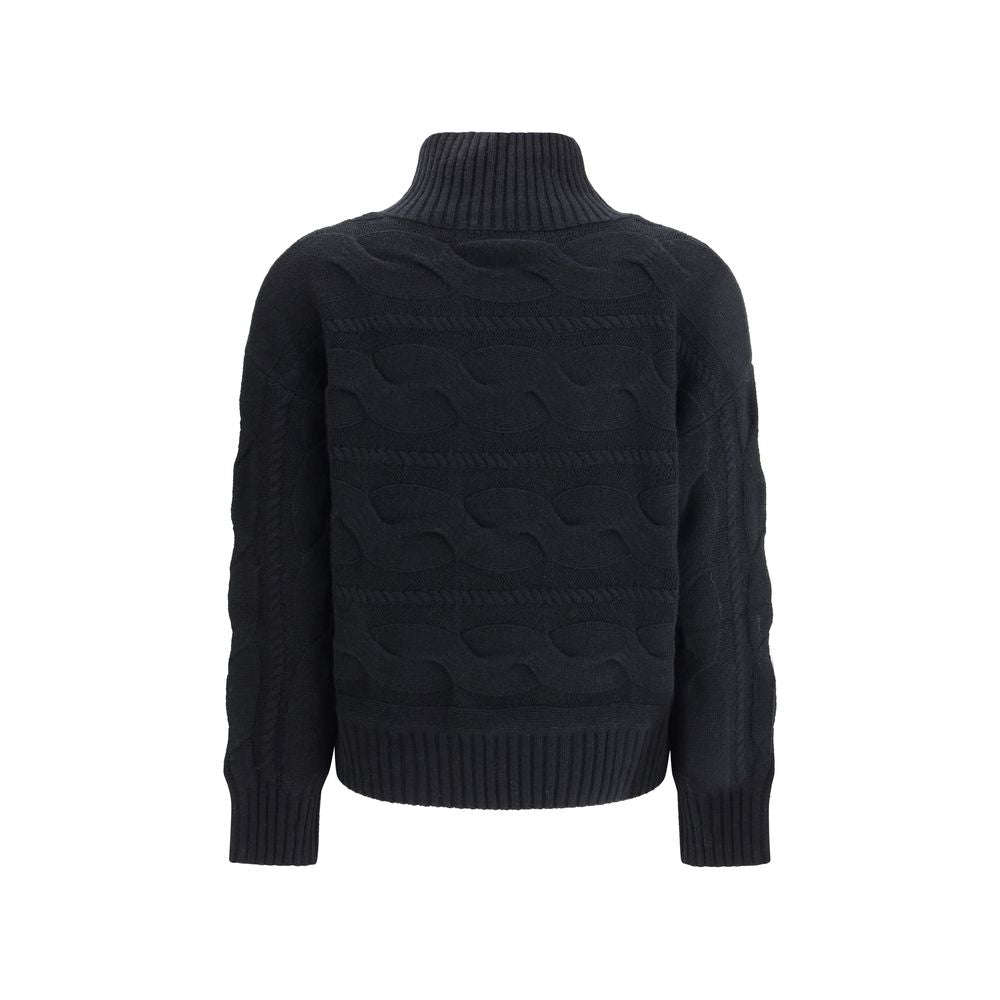 Sweat-shirt en laine noire Max Mara