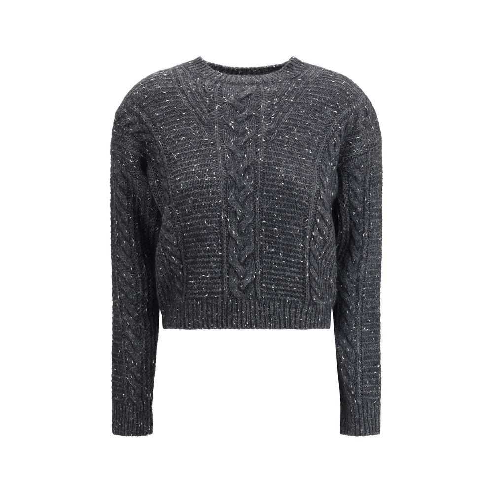 Max Mara graues Polyamid-Sweatshirt