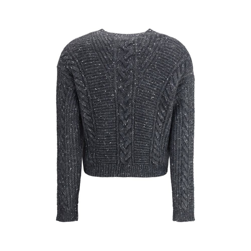 Max Mara graues Polyamid-Sweatshirt