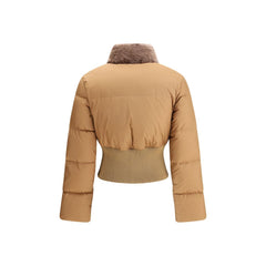 Veste longue Fendi marron en polyester