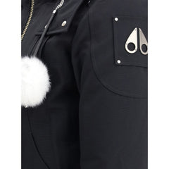 Moose Knuckles Bomberjacke aus schwarzer Baumwolle