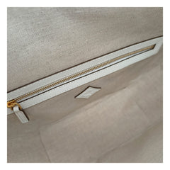 MCM Beige Raffia Shoulder Bag