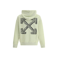 Off-White Green Cotton Sweatshirt