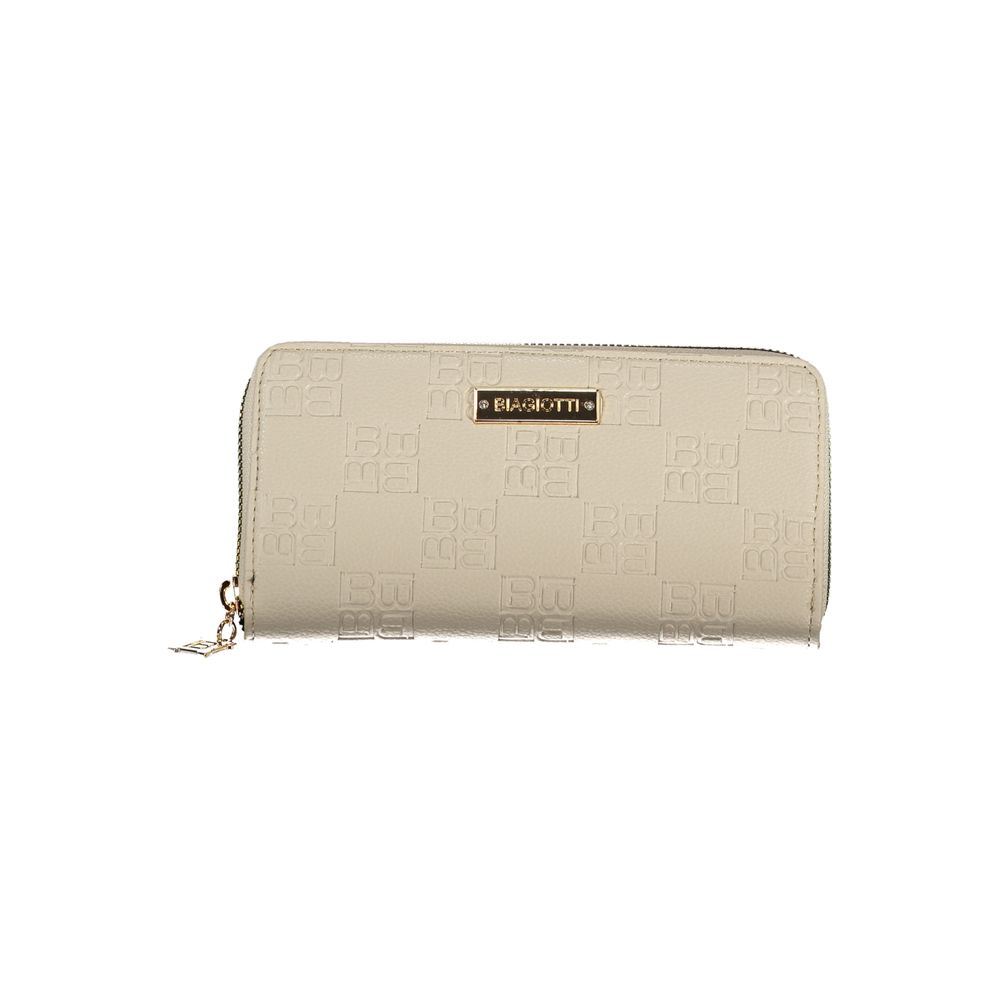 Laura Biagiotti Beige Polyethylen Damen-Geldbörse