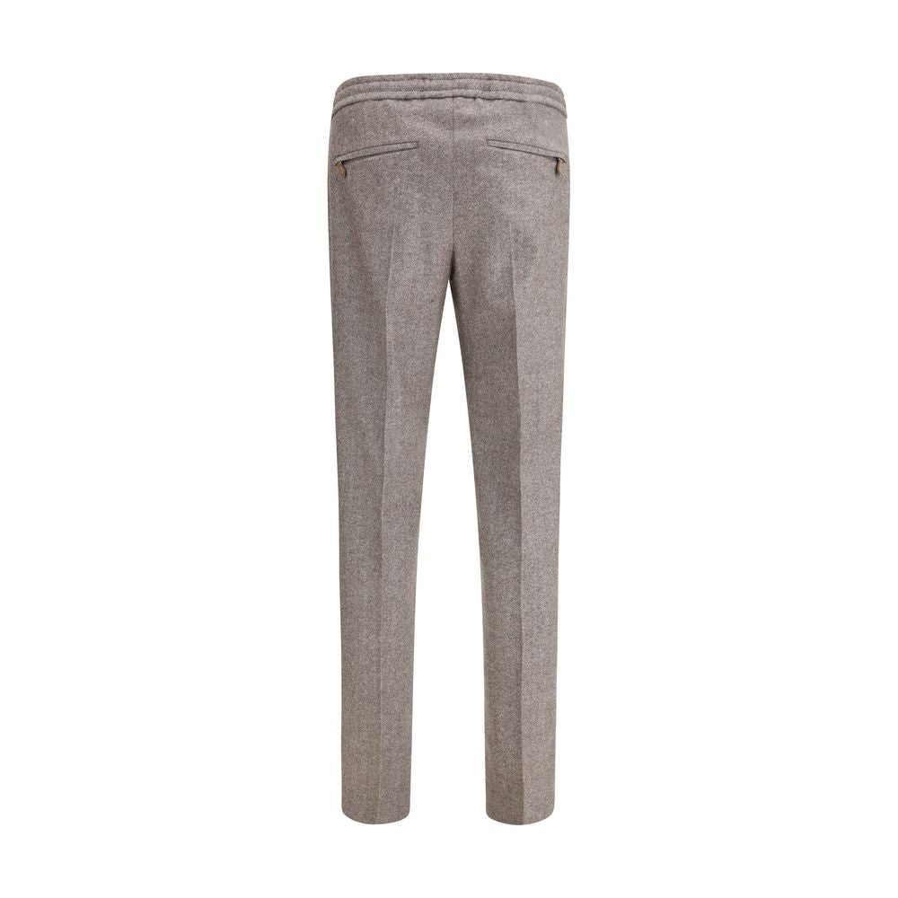 PT Torino Braune Fleece-Woll-Freizeithose