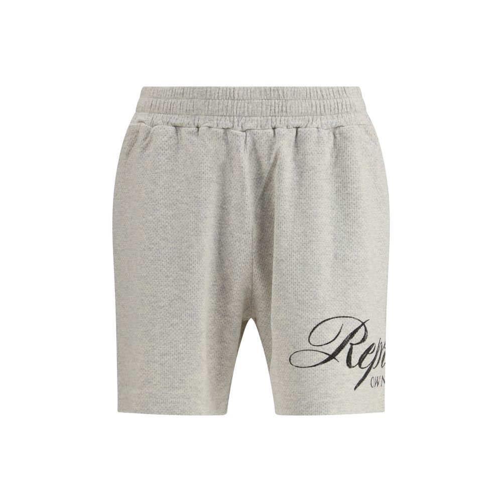 Represent Cremefarbene Bermuda-Shorts aus Baumwolle