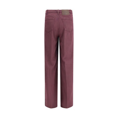Cruna Purple Tencel Relaxed Fit Jeans