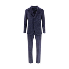 Gi Capri Blue Cotton Two-Piece Suit