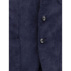 Gi Capri Blue Cotton Two-Piece Suit